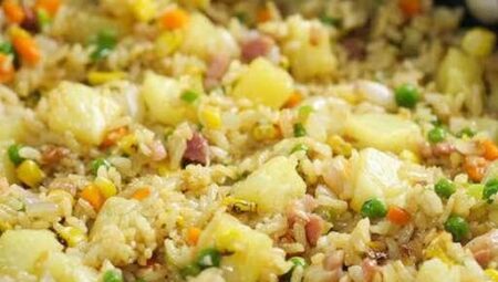 Pineapple Fried Rice with Ham
