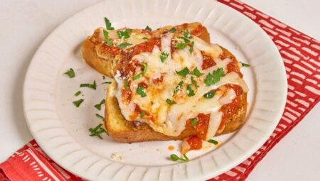 Smashed Chicken Parmesan Texas Toast
