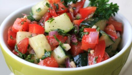 Israeli Tomato and Cucumber Salad