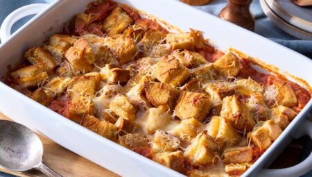 Tomato Soup and Grilled Cheese Casserole