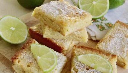 White Chocolate Lime Blondies