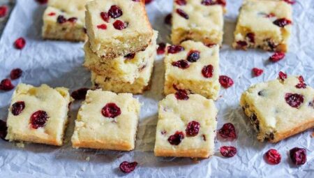 Cranberry-Lemon Blondies