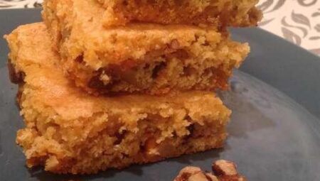 Naughty Nutty Blondies