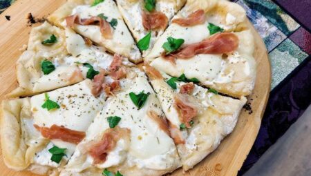 Pizza Bianca with Prosciutto